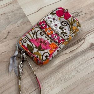 VERA BRADLEY Tea Garden Fabric ZIP Wristlet